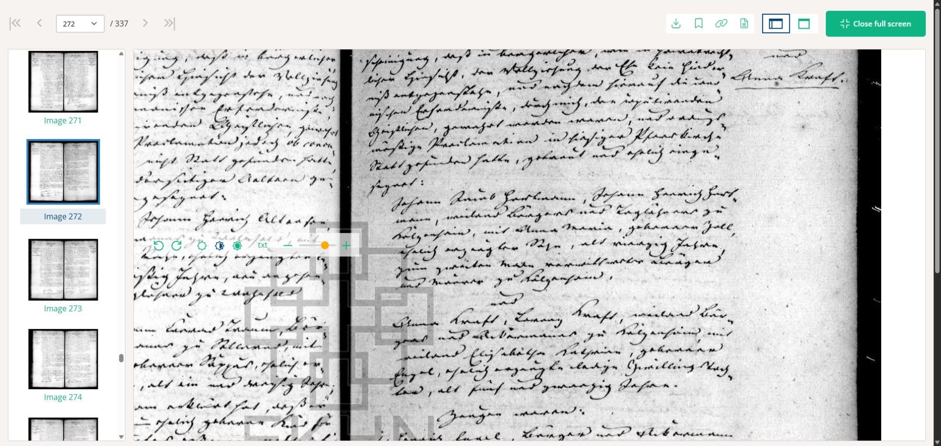 Archion viewer screenshot of 1841 marriage record naming parents, Kraft and Engel